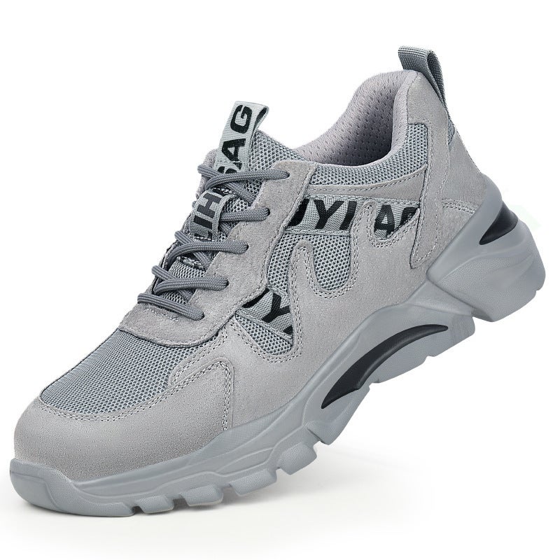 Labor Protection Shoes Men'S New Lightweight Anti-Smashing Anti-Puncture Steel Baotou Four-Season Safety Protection Work Shoes - Image 5